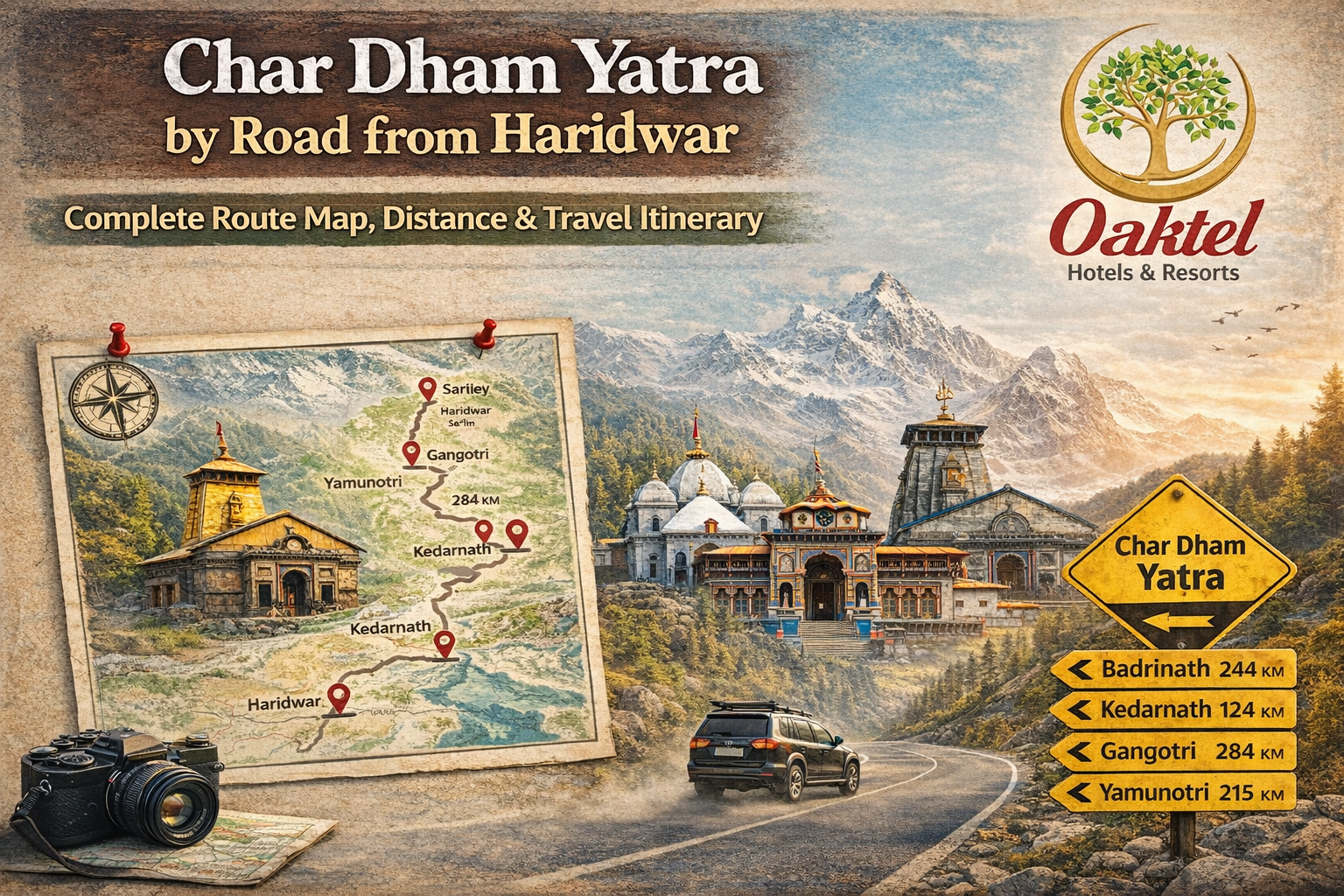 Char Dham Yatra by Road from Haridwar